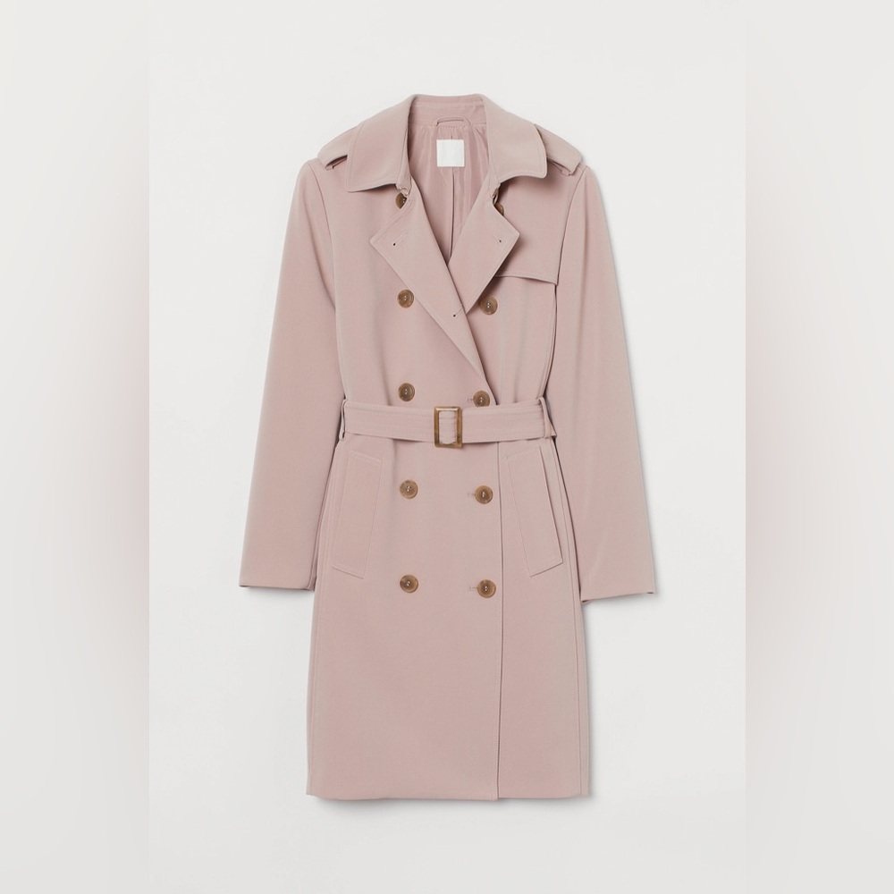 H&M Pink Trench Coat